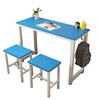 University wooden school furniture desk top manufacturer 3 seater chair for classroom study students