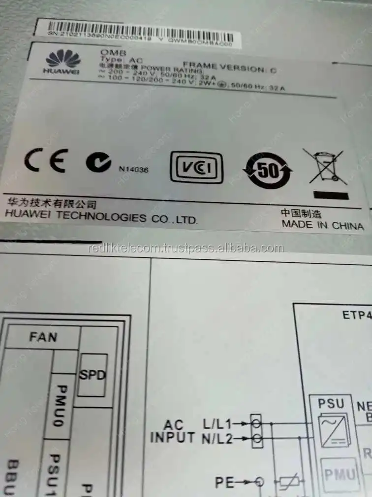 Huawei Omb Ver A/b/c/e Ac Bbu Gabinete Para Dbs3900 Bbu3900 Bbu3910 ...