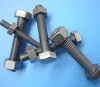 China Mild steel hex bolts and nuts BSW natural finish