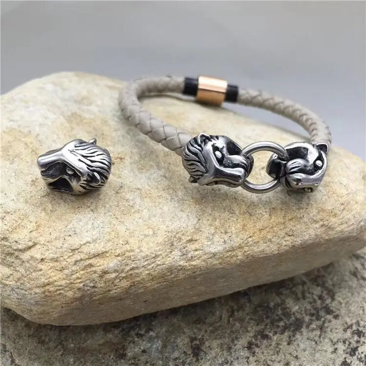 Fashion wolf head design Chinese bracelet jewelry