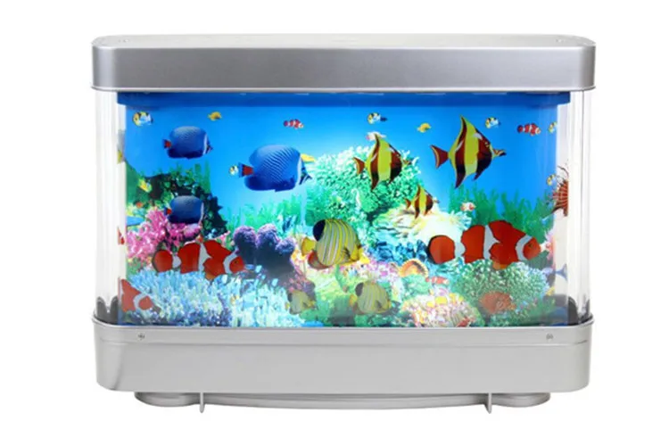 3d Lebensechte Aquarium Lampe Animierte Tropische Fische