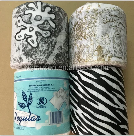 Factory Direct White Toilet Paper Tissue Virgin Ply Ply Ply Tissue Paper Poly Bag Packing