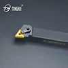 Straight Shank MTJN Compound External Turning Tool Holder With TNMG insert