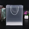 PP material frosted promotional gift bag PP plastic bag with custom logo