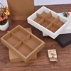 Custom brown kraft chipboard box packaging with logo