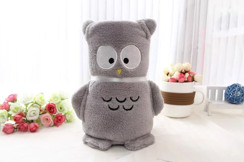 Popular Luxury Ultra Soft Plush Light weight muslin swaddle Blankets Animal modelling with embroider