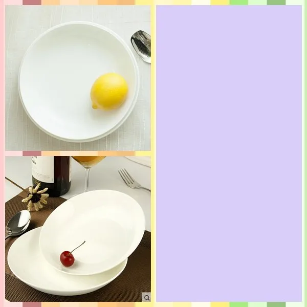 2015 Household White Ceramic Fruit Plate Buy Round Ceramic Plates For