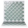 Anti-mold Peel and Stick Wall Tile in Damask Jade self-adhesive waterproof roof ceiling switch wall sticker