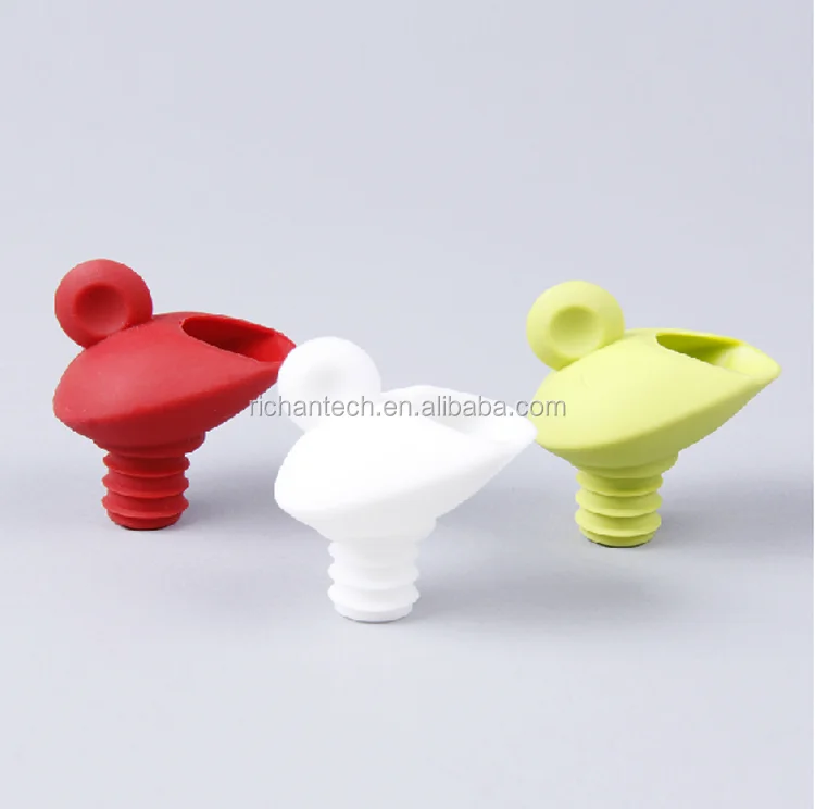 Perfect Wine Gift Accessory Silicone Wine Reusable Caps Stoppers For Wine And Beer Bottles With