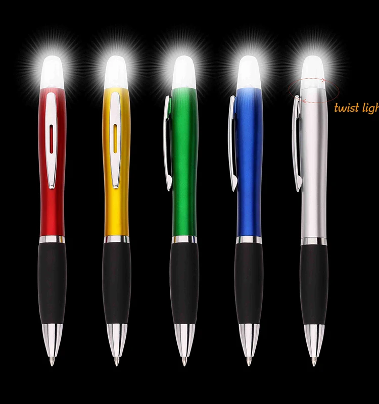 Touch Screen Light Up Logo Ball Pen Stationery Stylus Pen Led Laser
