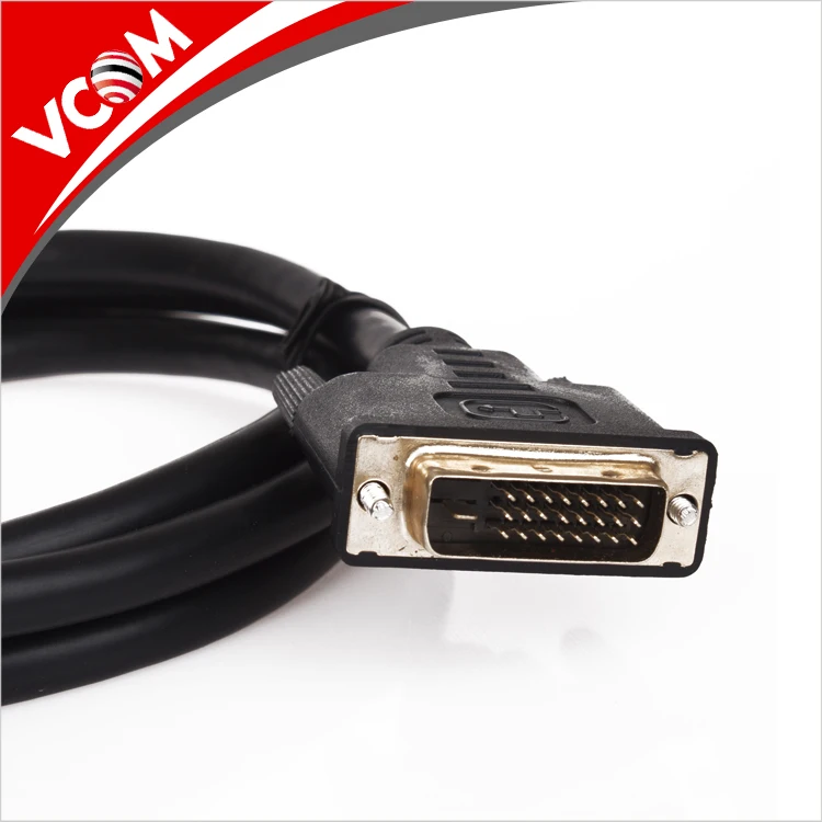 High Speed 9.9gbps 1.5m 1.8m 3m 5m Male To Male Dvi To Dvi Cable Gold