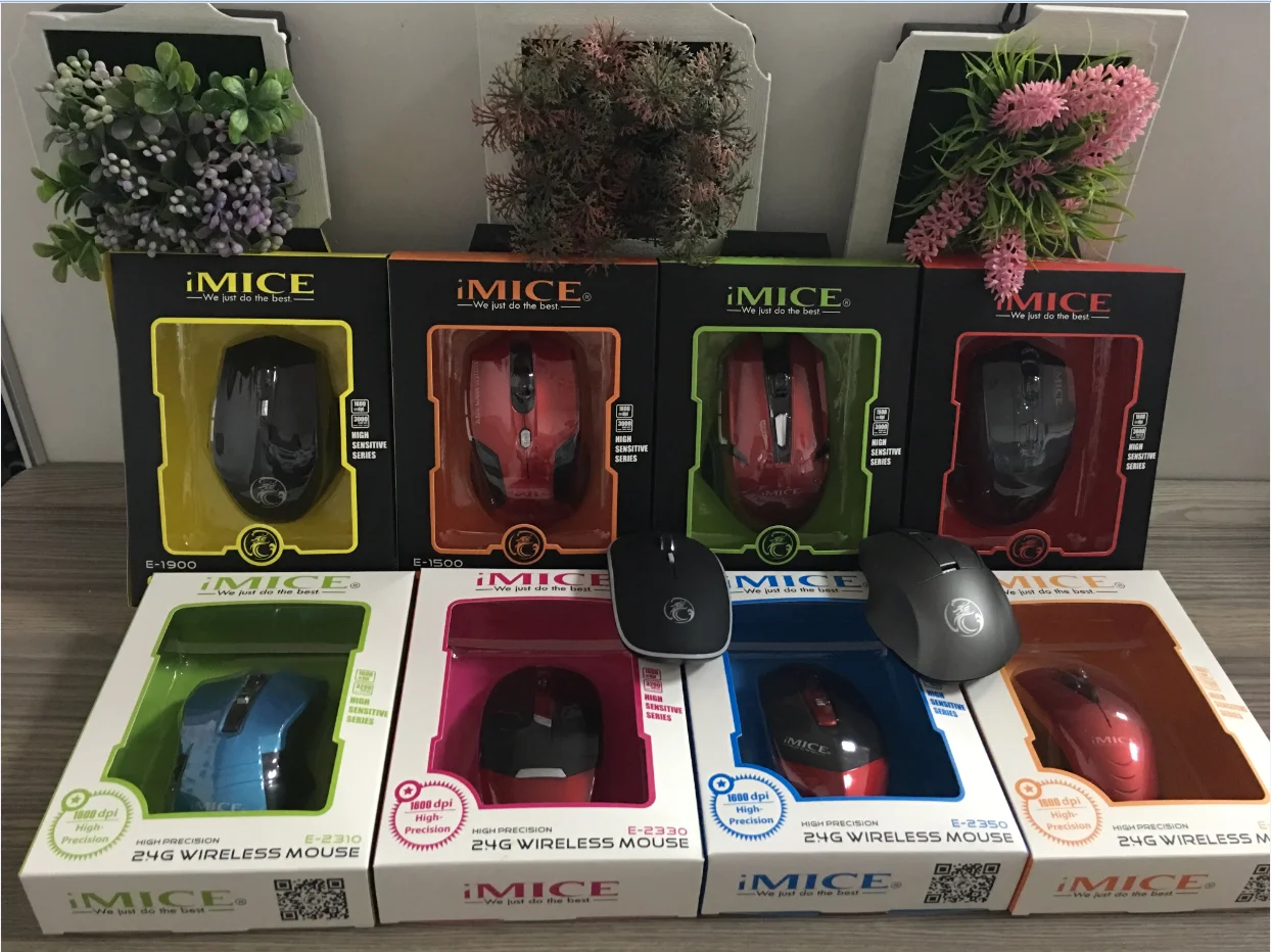 Wholesale Imice Silent Usb Wireless Mouse 2000dpi Receiver Optical