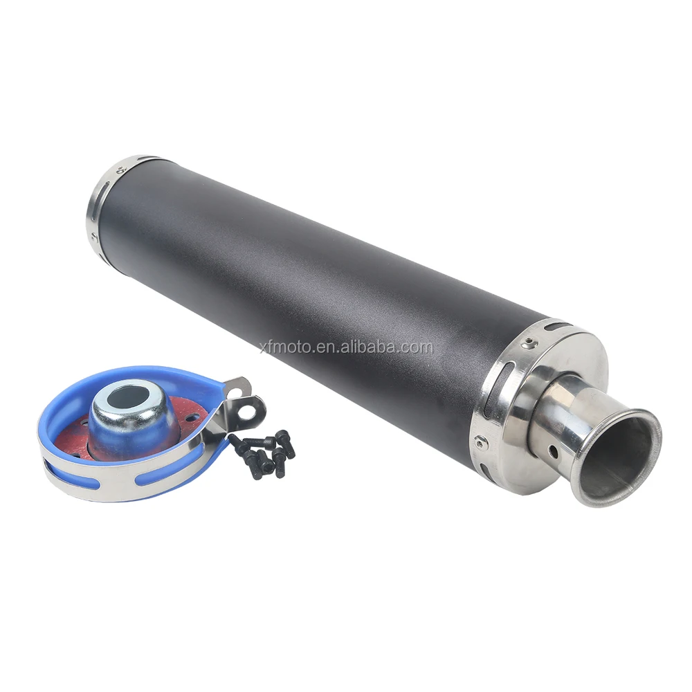 Black Dual Exhaust Mufflers Bolt On Pipe For Suzuki SV1000 SV 1000 2003