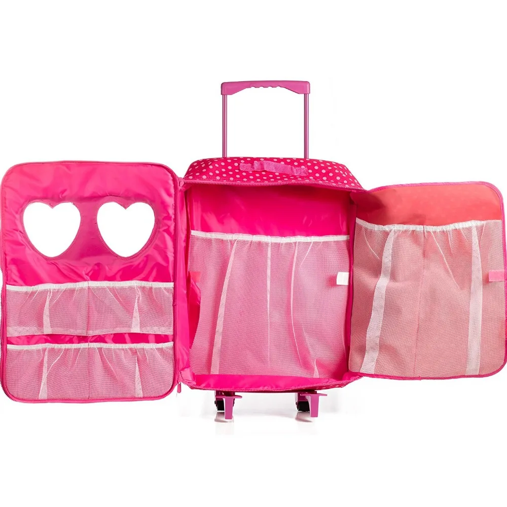 doll travel case with bed