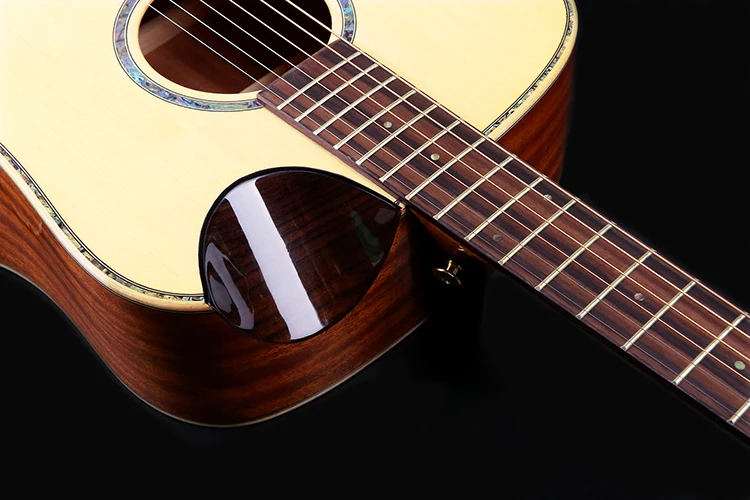 Popular All Solid Scoop Cutaway Inlay Acoustic Guitar Buy Acoustic