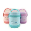 2019 NEW 2 layers plastic & SS304 inner keep cool or warm vacuum children food container with handle
