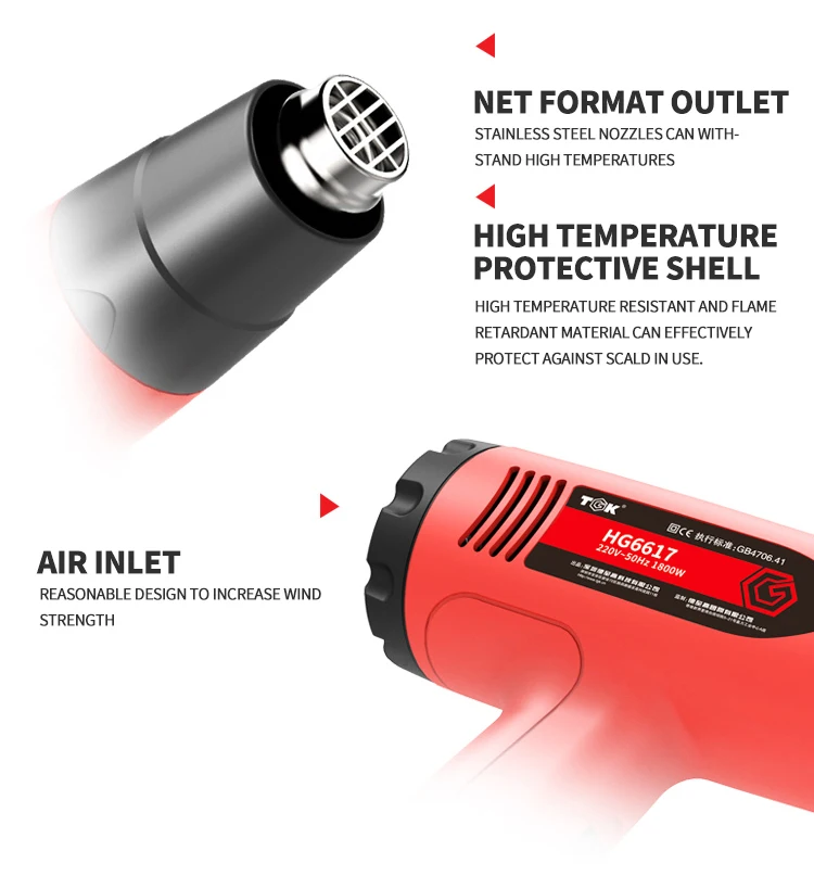 Hg6617 1600w Industrial Portable Mini Heat Shrink Gun Heat Gun Buy