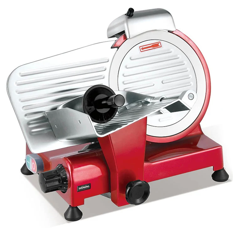 Shunling 195es-6 Inch Household Red Semi-automatic Electric Meat Slicer ...