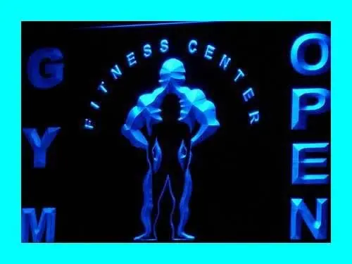 ADV PRO i321-b GYM Fitness Center OPEN Centre Neon Light Sign