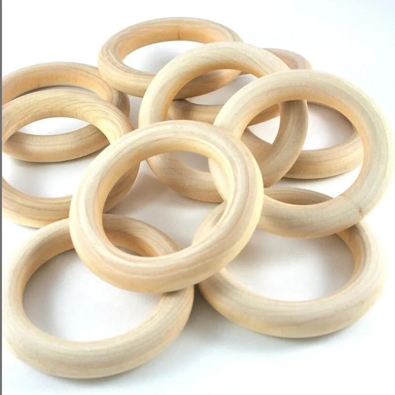 3 inch wooden rings for crafts