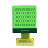 128x128 mono small size customize lcd display COG panel Gray and yellow-Green background for measuring instrument