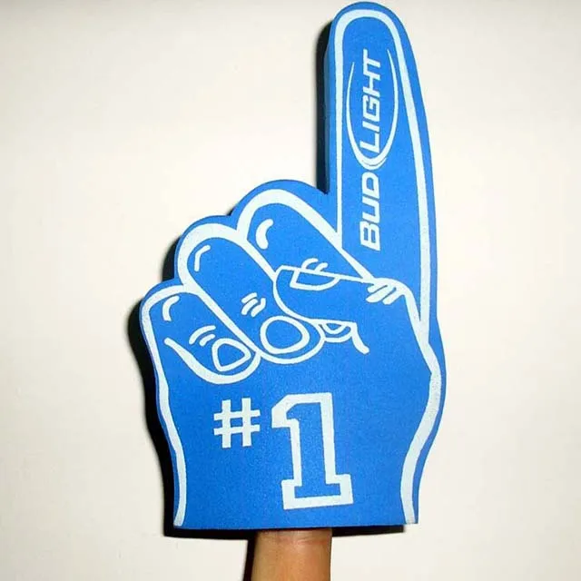 Eva Cheering Foam Hands Custom Eva Foam Fingers Big Team Sport Fans