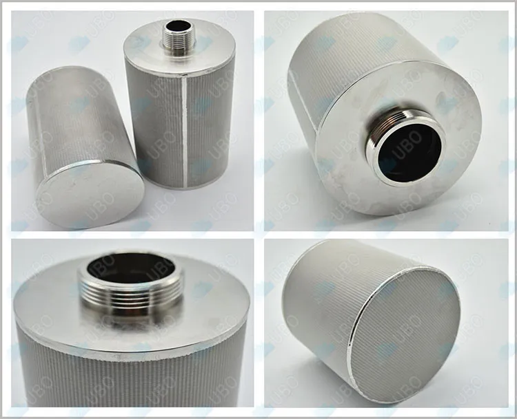 5 Layers stainless steel Sintered Mesh filter Cylinder-07