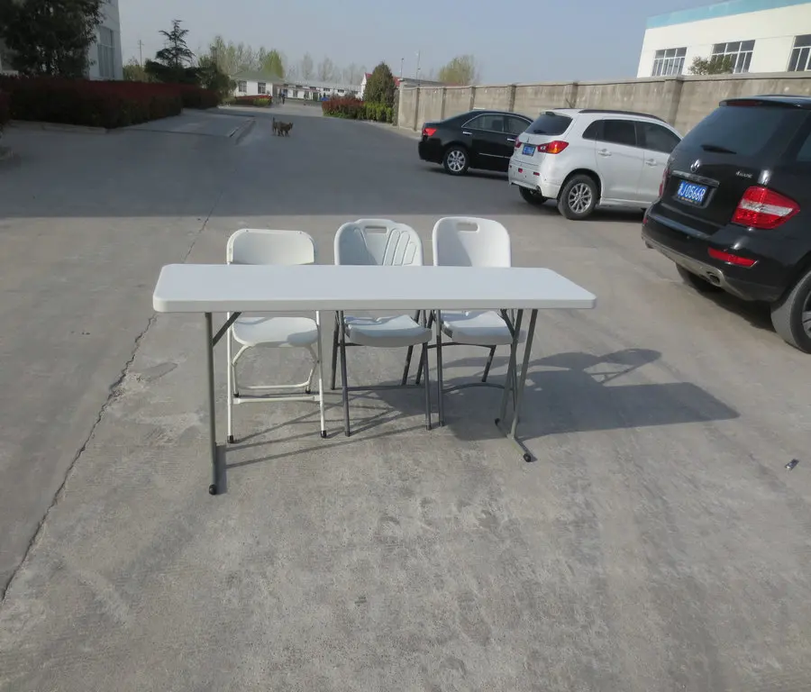 6ft Narrow Plastic Folding Table/183*45cm Activity Pe Table/portable