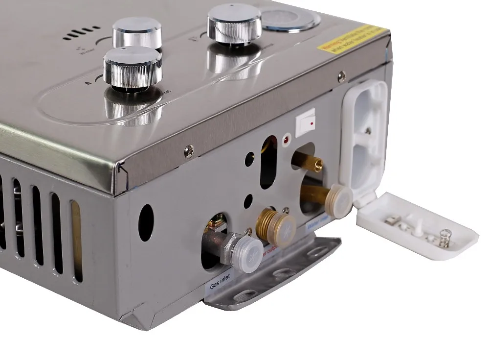 Colorful Stainless Steel Flue Type Ng Lpg Gas Water Heater For Home