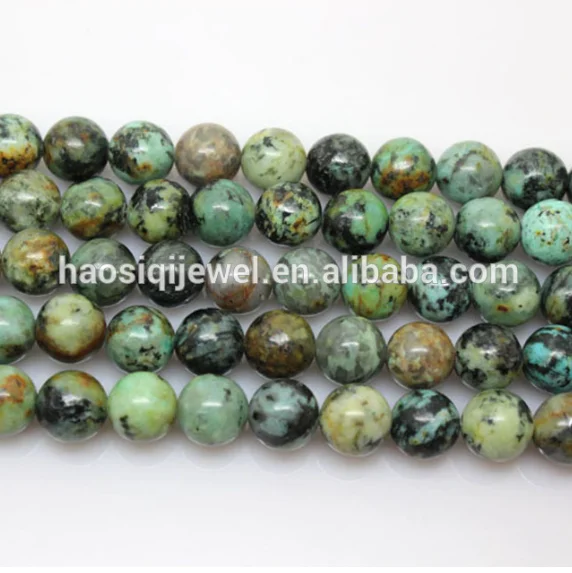 jewelry making supplies factory price 4mm natural gemstone stone African turquoise loose beads for jewelry making