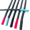 Customized hoodie round drawstring cord,drawcord with silicone tips