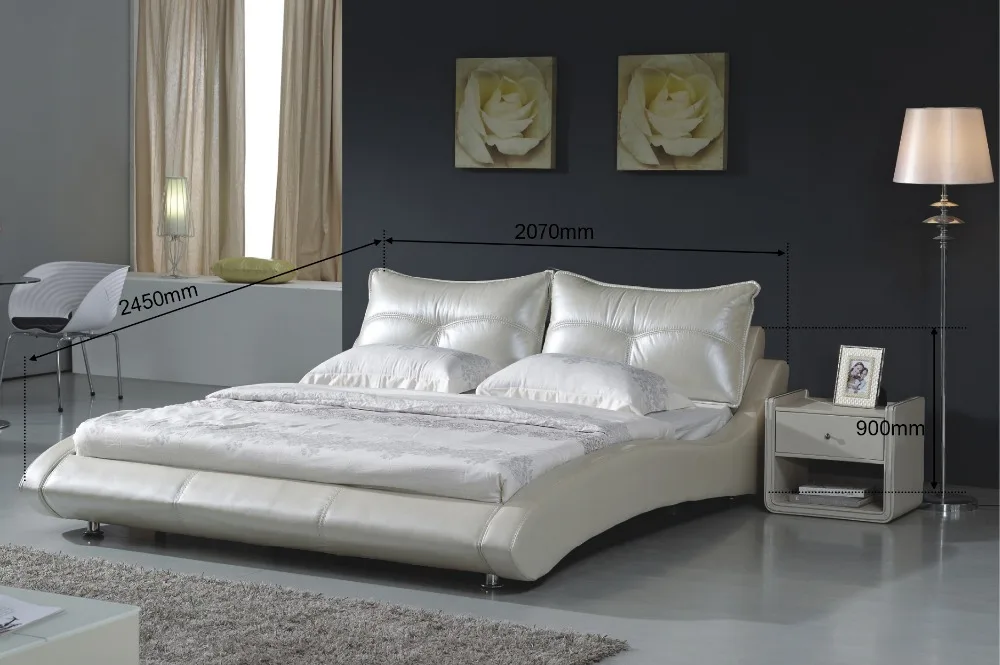 Luxus schlafzimmer möbel set hotel bett basis board mit tufted ...