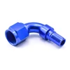 Aluminum Alloy AN fitting 120/150/180 degree PTFE hose ends pipe adapter with Matching blister box