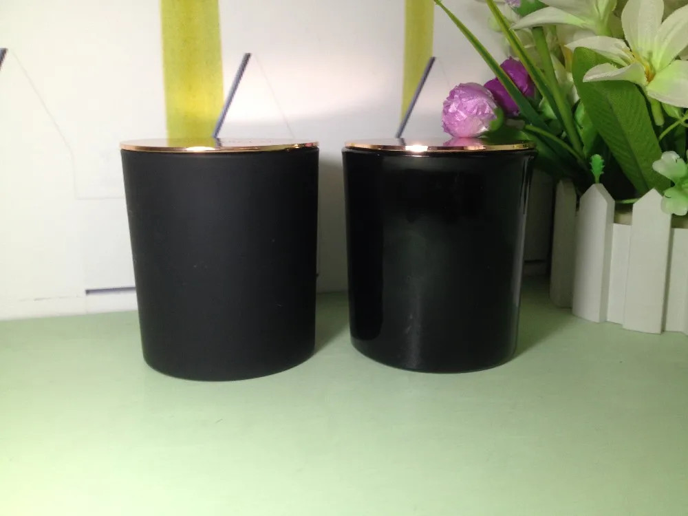 Wholesale 8oz Customized White Glass Candle Jar With Lid Buy White