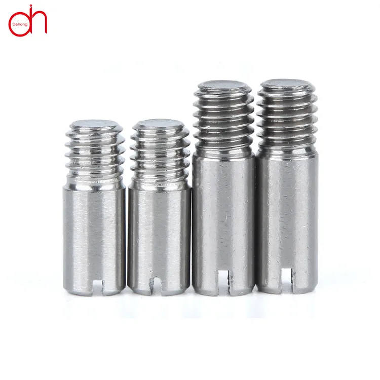 Gb878 External Thread Dowel Slot Round Head Pin Buy Slot Pin,External