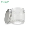 Honest suppliers empty aluminium lid 500ml food grade candy jar plastic