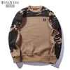 TONGYANG 2018 Hot Sale O-Neck Pullover Fleece Sweatshirt Patchwork Camouflage Casual Hoodies Men Sweatshirt Hoodie