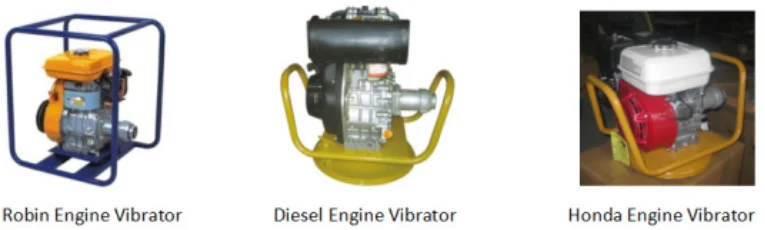 concrete vibrator drive unit