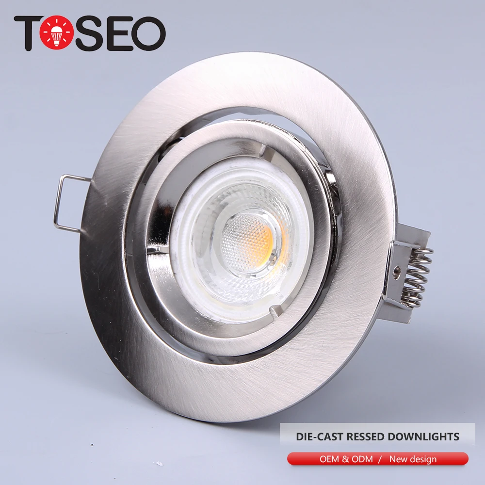 CE ROHS MR16 GU10 die cast aluminum gimble led spot light cob recessed downlight ceiling light