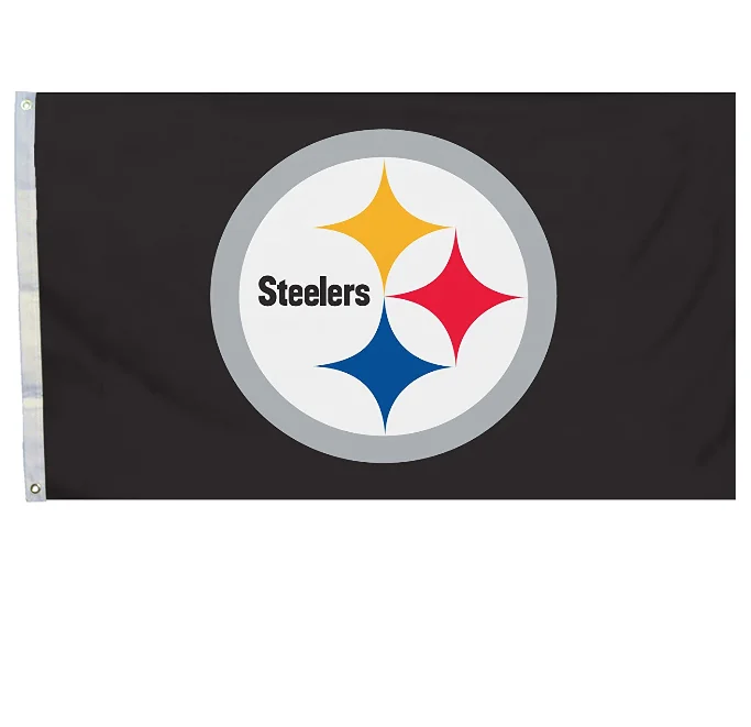 nfl pittsburgh steelers stars and stripes car flag banner - 3x5