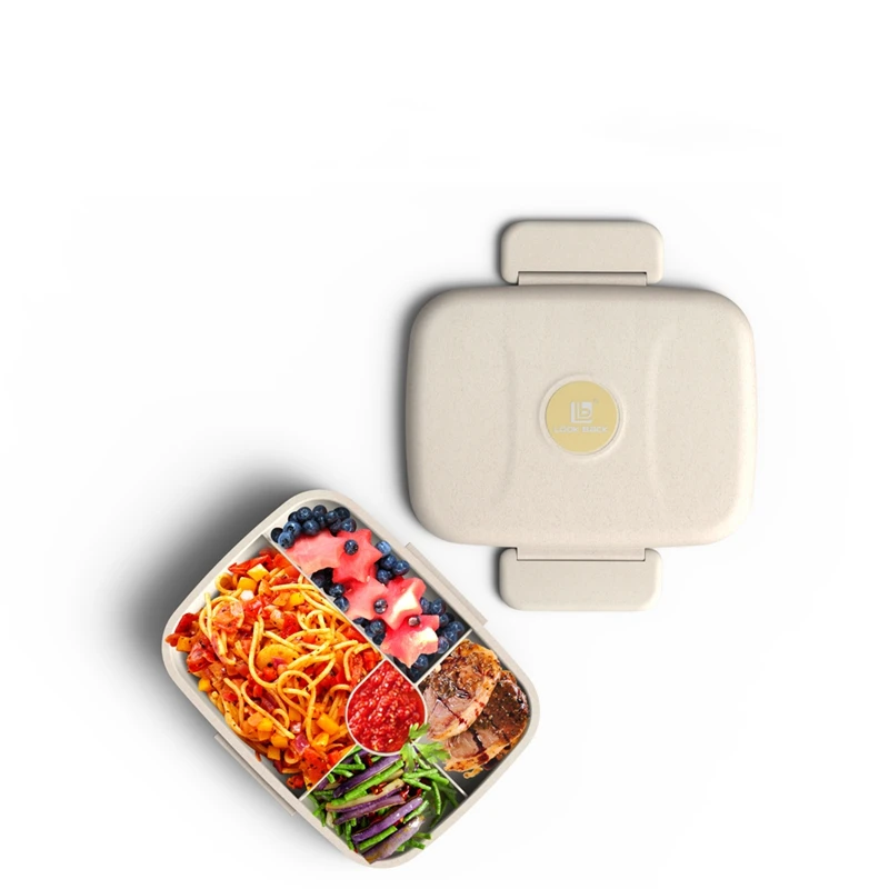 100% Food Grade Material Biodegradable School Lunch Box