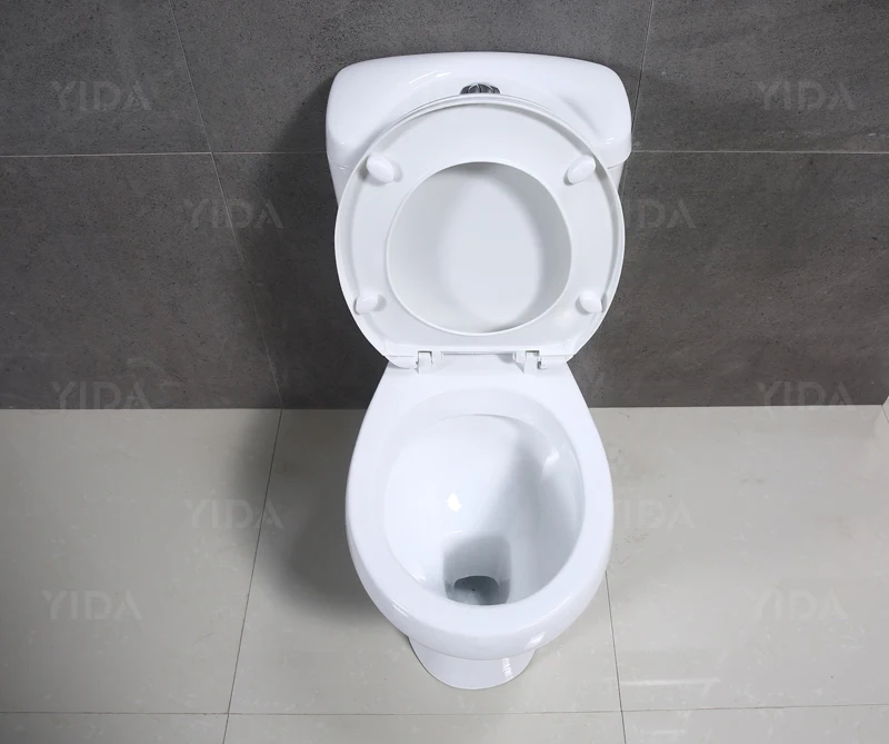 Western two piece color ceramic wc toilet set