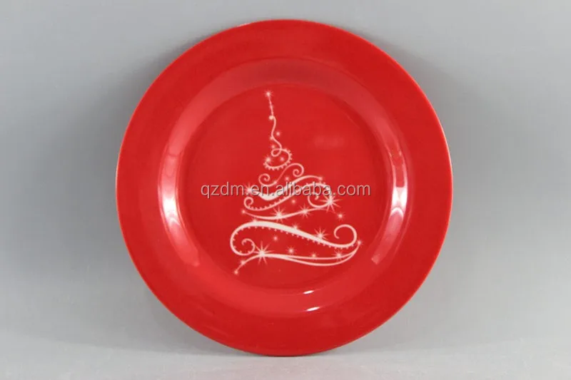 Christmas Melamine Dinner Plate ,Xmas Plate