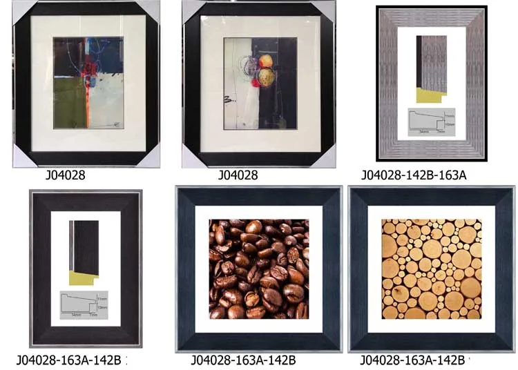 Wholesale Factory Free Sample Modern Black Polystyrene Picture Frame