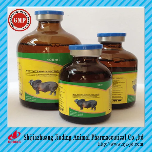 Hot Sale Veterinary Multivitamin Injection Cattle Calcium Supplement