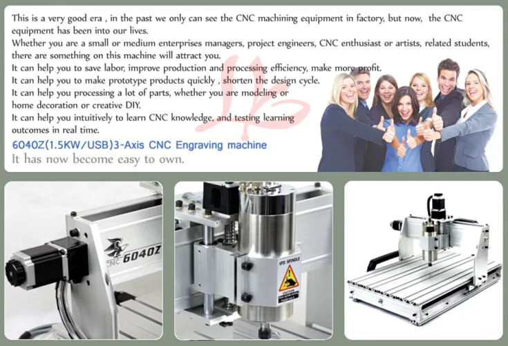 3 Axis Cnc Engraving Machine 6040z- Usb - Buy Cnc Machine,Cnc Machinery