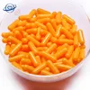 Factory price size 1 all orange halal gelatin empty capsules