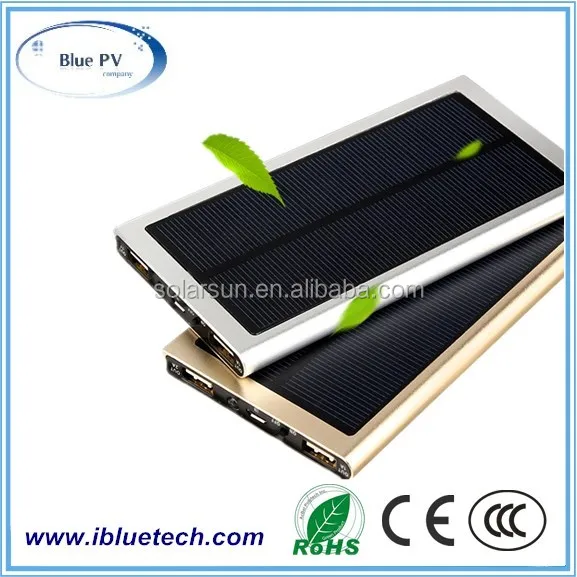 Solar mobile phone power wholesale power bank charge treasure custom Polymer ultra solar charging treasure