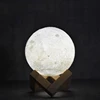 Fashion Home Decoration Drop Shipping Free Sample 15cm Touch Control 3D Print Moon Lamp