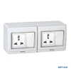 WST-2US ABS Multi-function Type 2Gang Socket 2Gang Waterproof Wall Switch